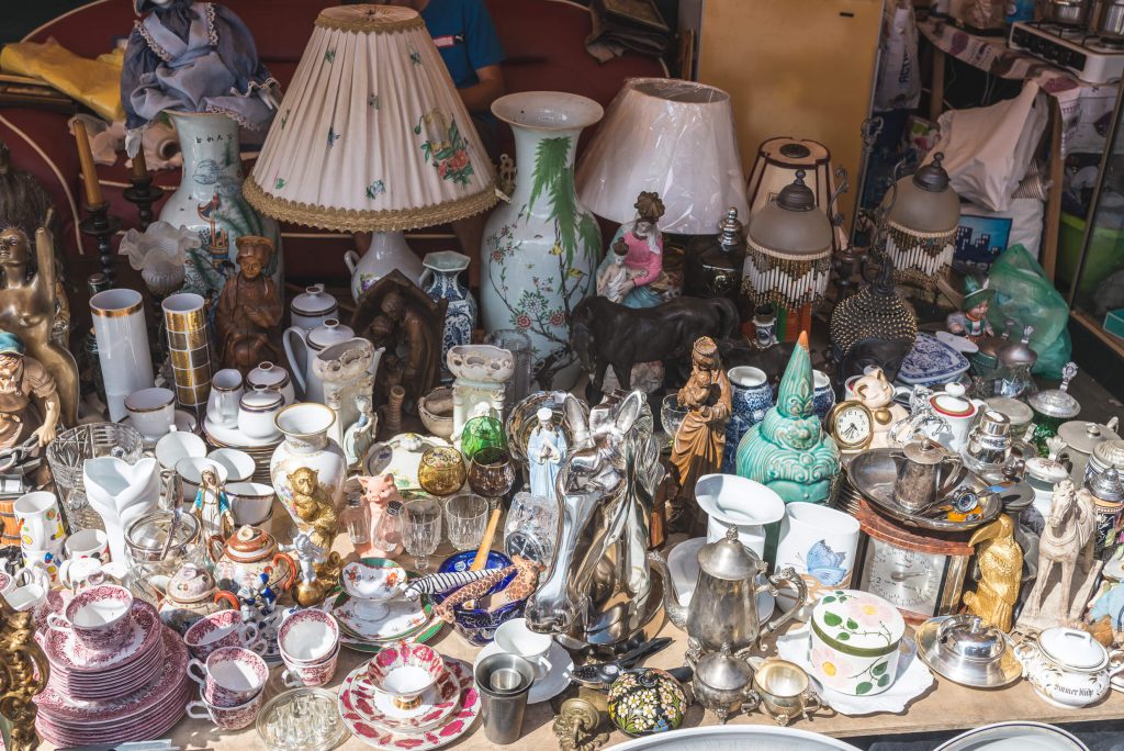 Antiques on the St. Dominic's Fair in Gdańsk