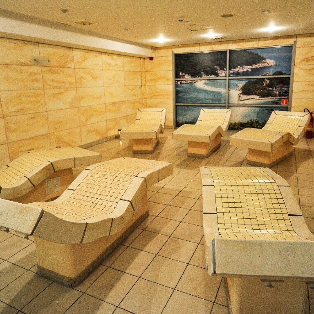 pokój relaksu w Aquaparku w Sopocie, sauny w Pomorskim