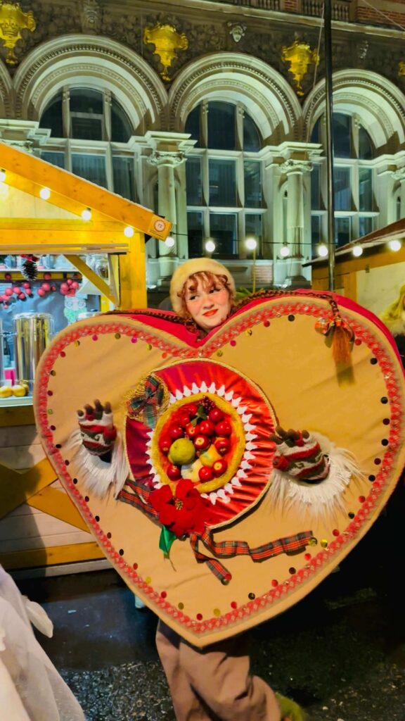 Big heart in the Christmas Market in Gdansk
